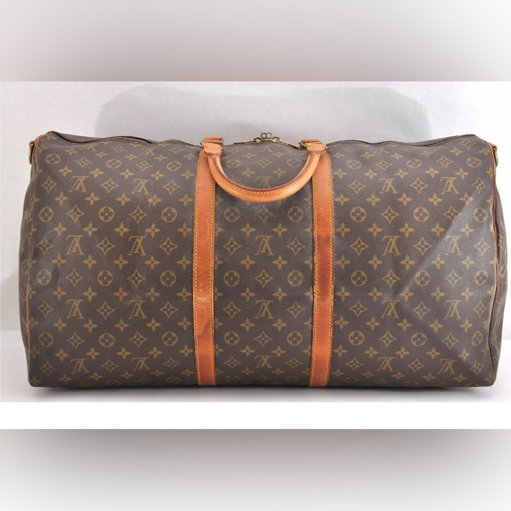 Authentic Louis Vuitton Monogram Keepall Bandouliere 60 Boston Bag - Picture 2 of 14